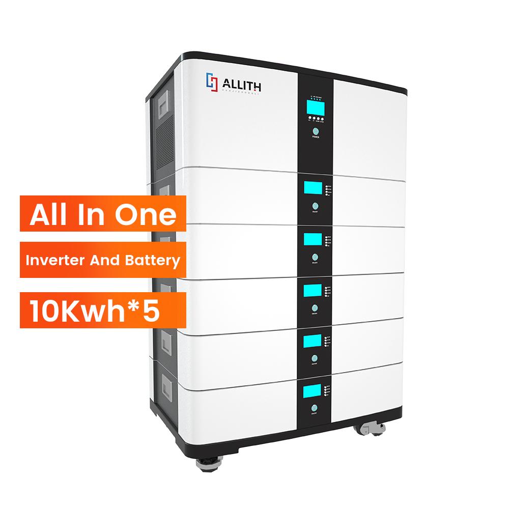 ALLITH All In One 10Kw Inverter and LiFePO4 Lithium 40Kwh 30Kwh 20Kwh 10Kwh Stacked Energy Storage Battery